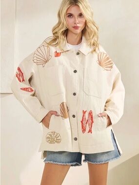 We The Free/Free People Madison City Embroidered Jacket Size XS NWT